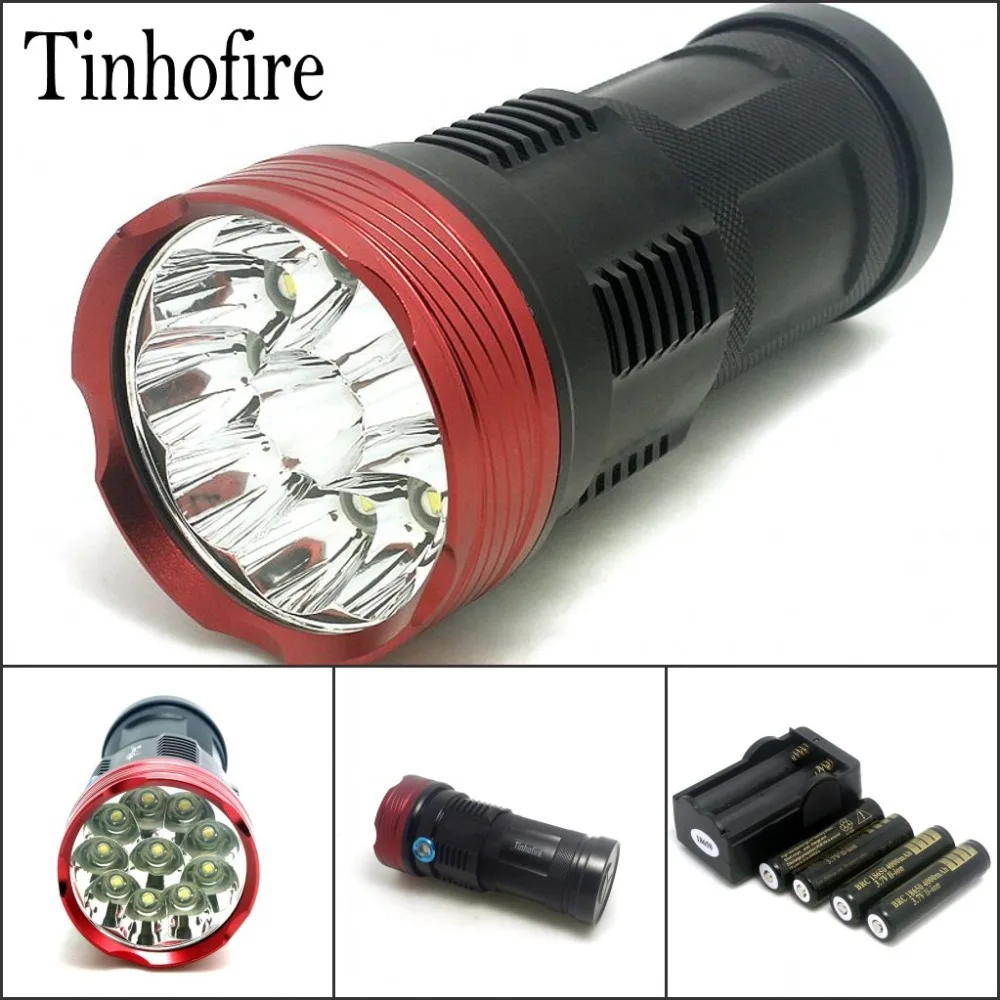 Tinhofire 16000 люмен свет король 10T6 светодио дный 10 х CREE XM L T6 фонарик факел лампы с | Фонарики и осветительные приборы -32542377314