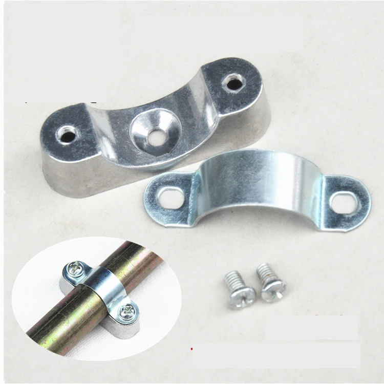 

Free shipping pipe clamp 4pcs/lot with screw From the wall yards away from the wall of the card saddle card, galvanized by the