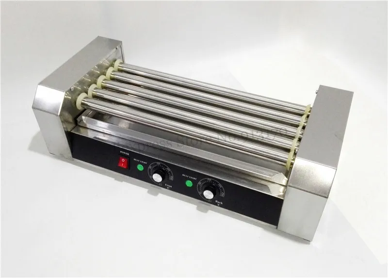 commercial hot dog 5 roller grilling machine sausage roaster with five rollers 1000w low noise ce free global shipping