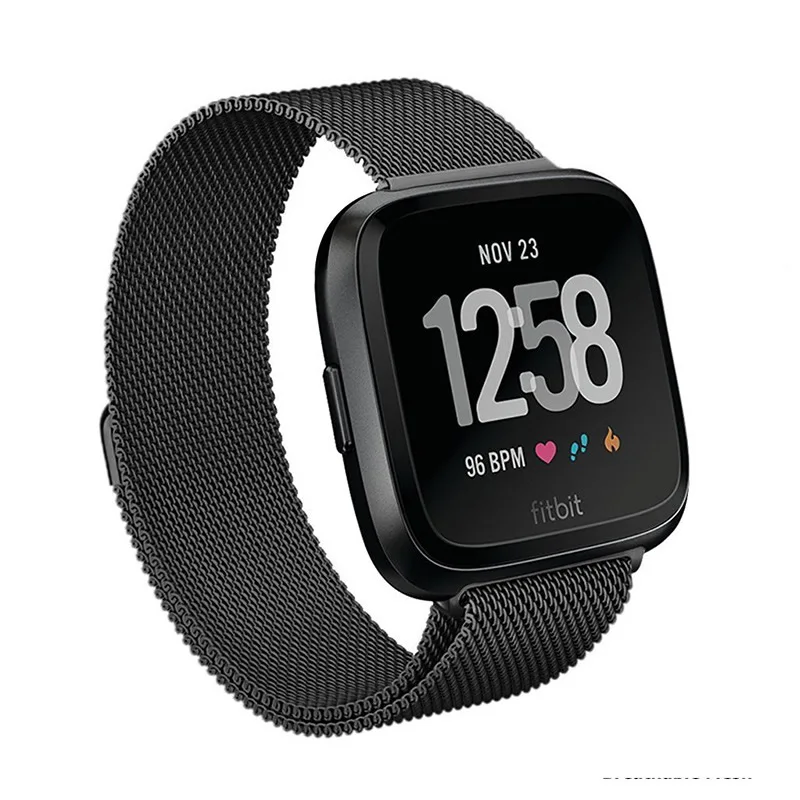 Ремешок для часов Fitbit Versa сетчатый Браслет из нержавеющей стали с Миланской