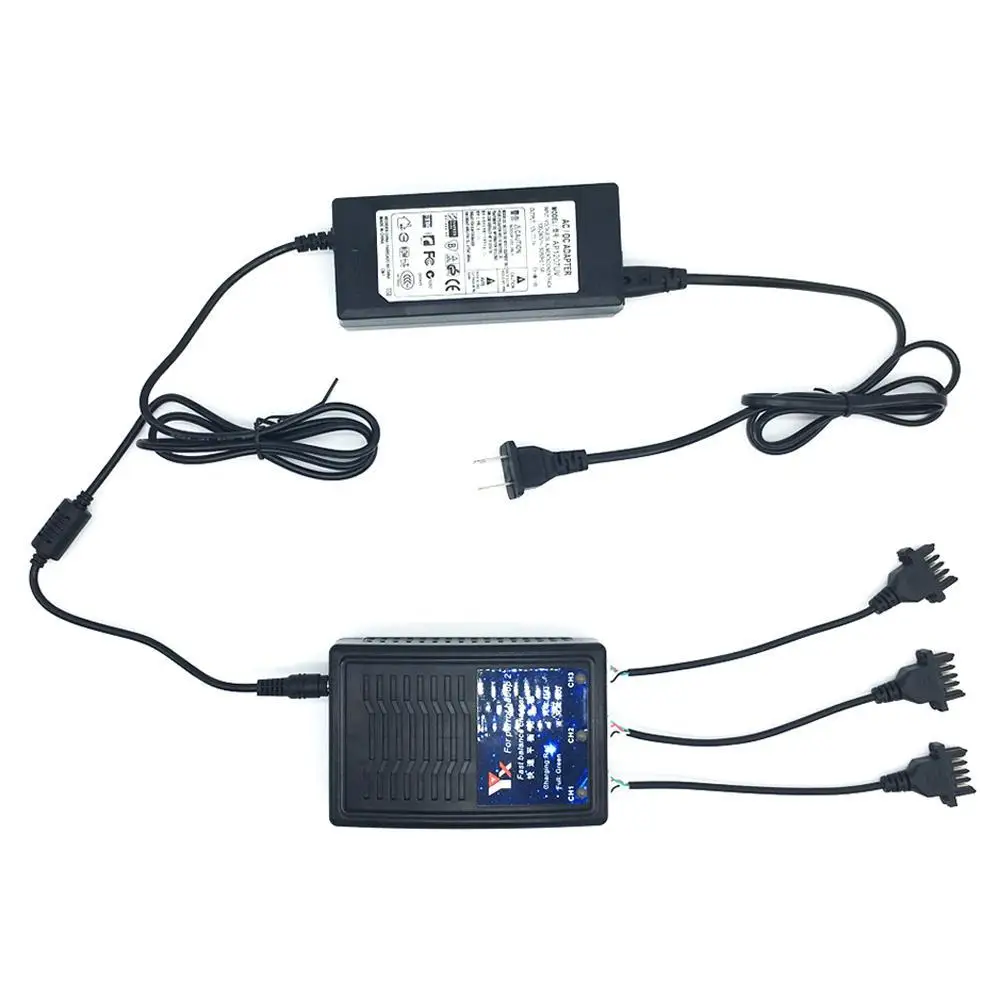3 In 1 Ultra Quick Balanced Battery Charger Adapter 12V For Parrot Bebop 2 Drone/FPV With Indication Light | Электроника