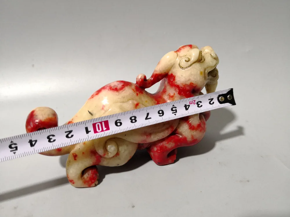 

Chinese handmade stone carving heliotrope carving beast Statue