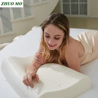 soft large natural latex pillow for home massage pillows memory ealth care girl men sleeping bedroom bed gift free shipping