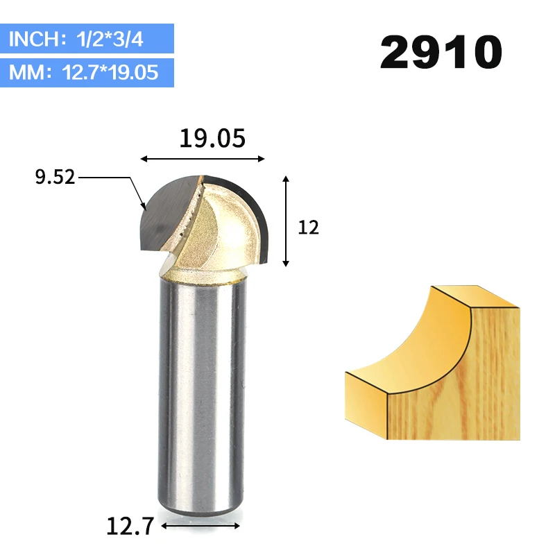 2910 HUHAO 1 шт., двойная фреза для отделки кромки, долота для дерева, долота, карбид вольфрама, деревообрабатывающий концевой фреза 1/" 1/4", хвостовик, фреза - Длина режущей кромки: 2910