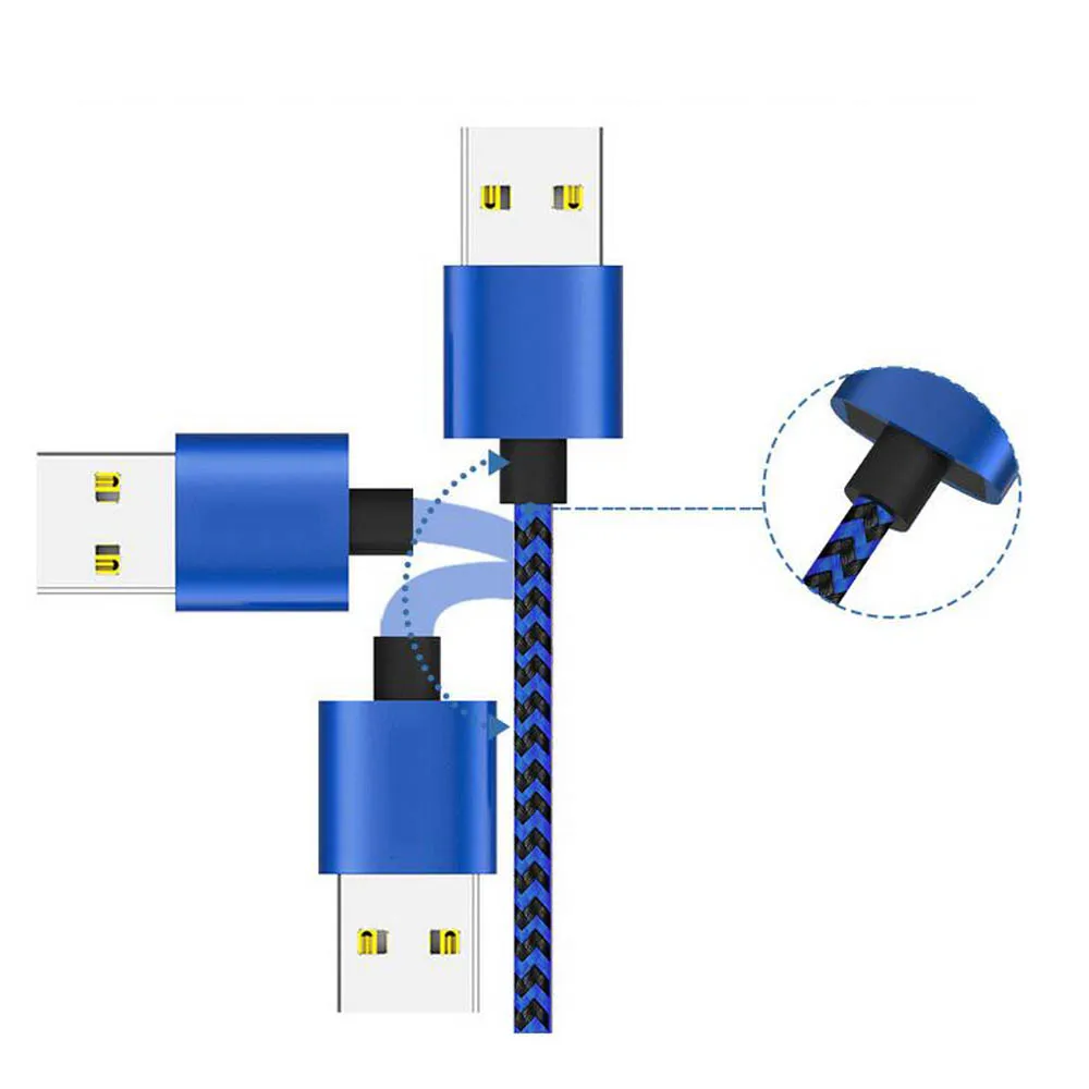 Магнитный USB кабель для передачи данных с поворотом на 360 градусов 3 в 1 зарядный