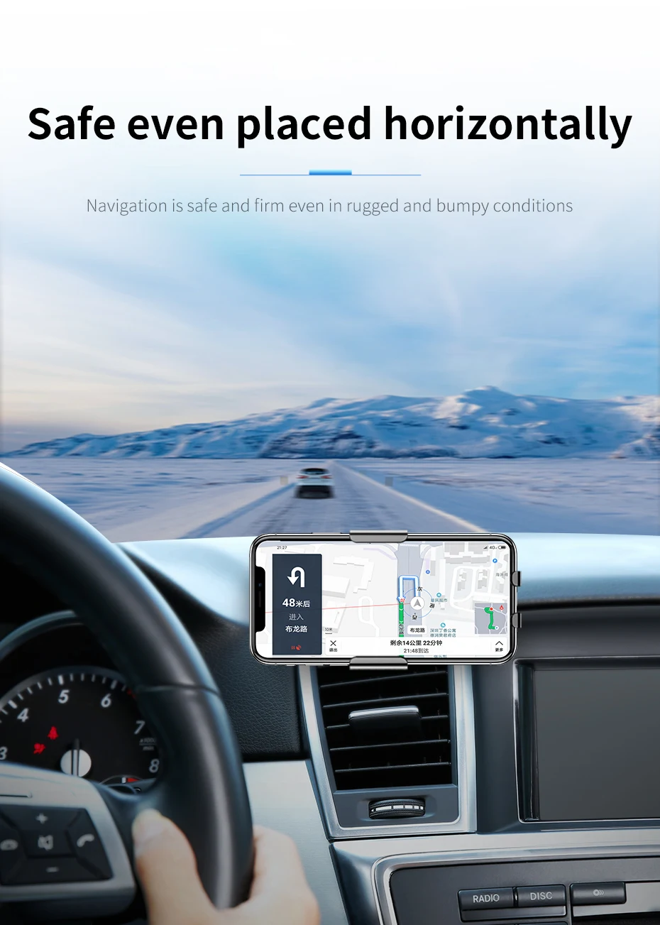 Baseus Qi Беспроводное Автомобильное зарядное устройство для iPhone Быстрое беспроводное зарядное устройство инфракрасная индукция автомобильное зарядное устройство Держатель подставка