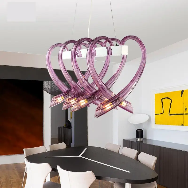 

Modern LED chandeliers living room suspended lamp bedroom luminaires Nordic dining room lighting fixtures Glass hanging lights