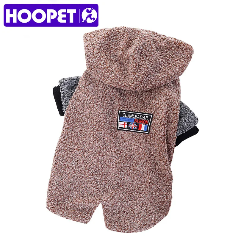 HOOPET Pet Товары для собак хлопок-мягкий свитер пальто теплая одежда зима-осень две