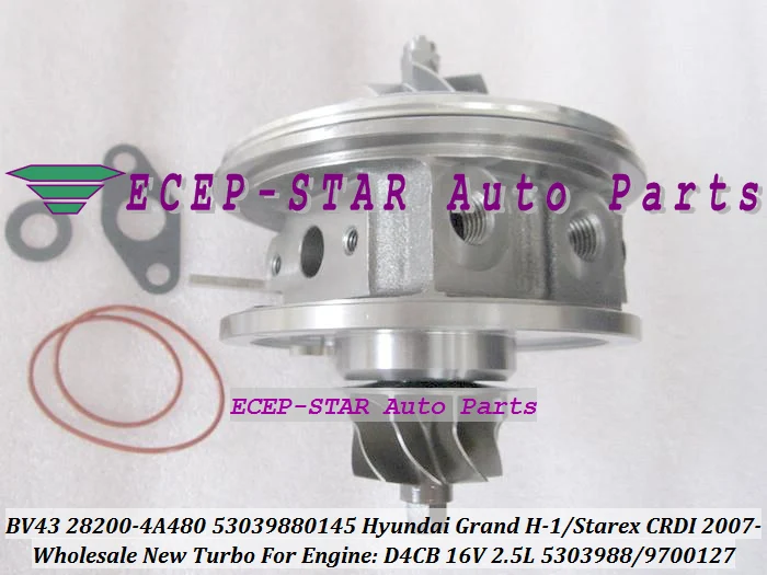 Картридж Turbo CHRA BV43 28200 4A480 53039880145 53039700145 для HYUNDAI H 1 грузоподъемность путешествий 2007