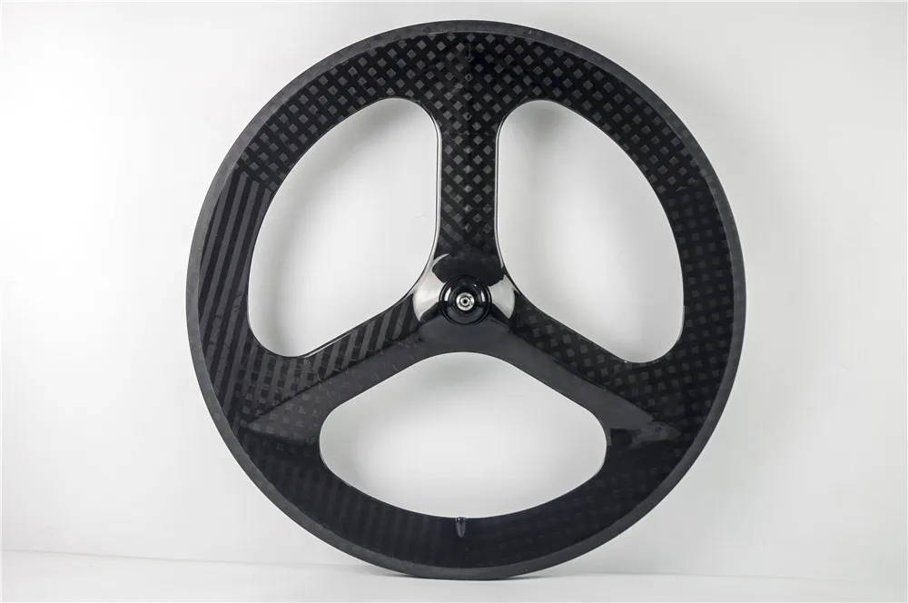 700C 3 spoke углеродное колесо три колеса спицы довод фиксированные передачи колесная