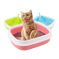 cat toilet litter boxes sand scoop plastic shovel cat sifter cleaning trapper puppy anti splash toilet bedpans pet products item