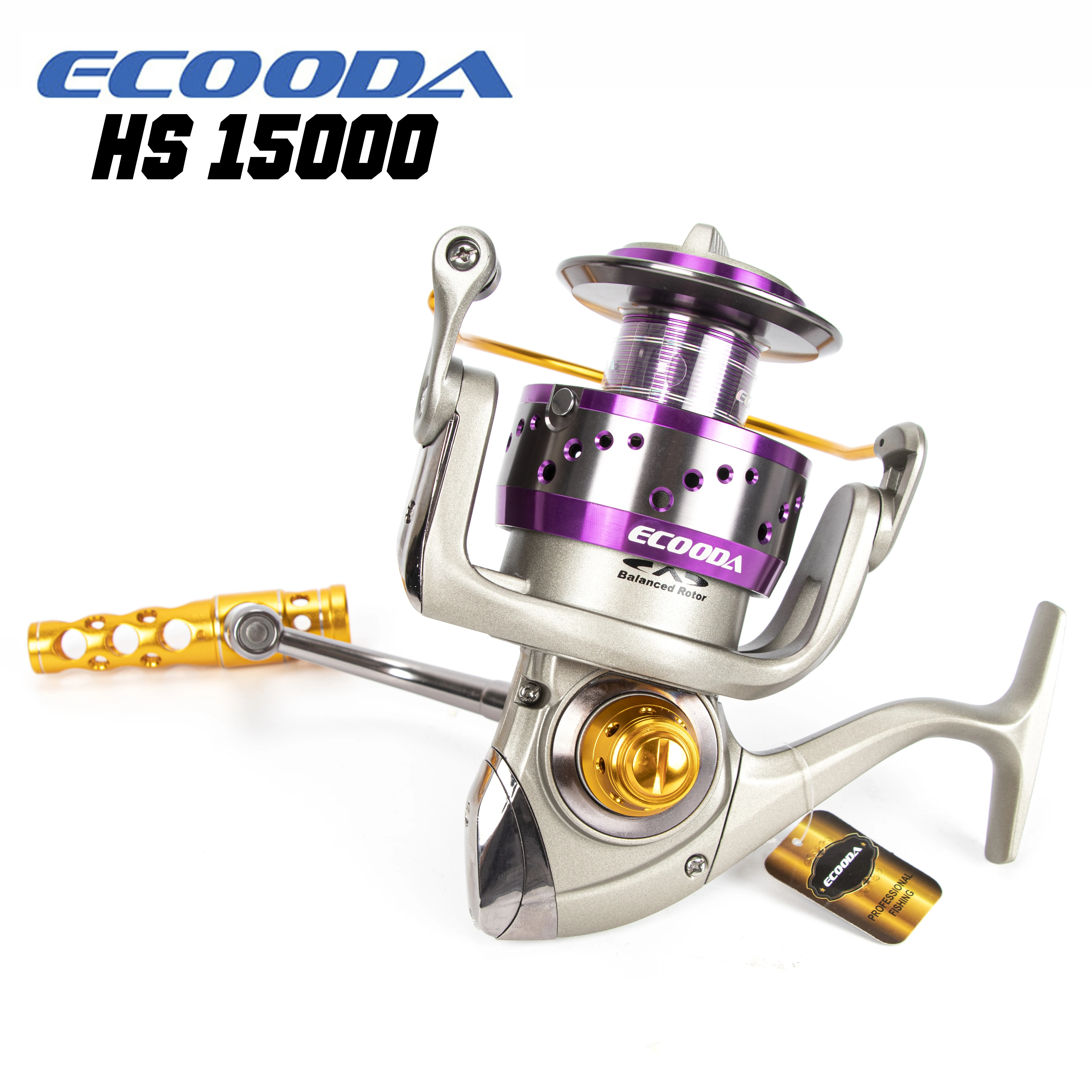 ECOODA 2021 Новый Hornet 15000 тяжелых металлов спиннинг катушка спиннинга для морской