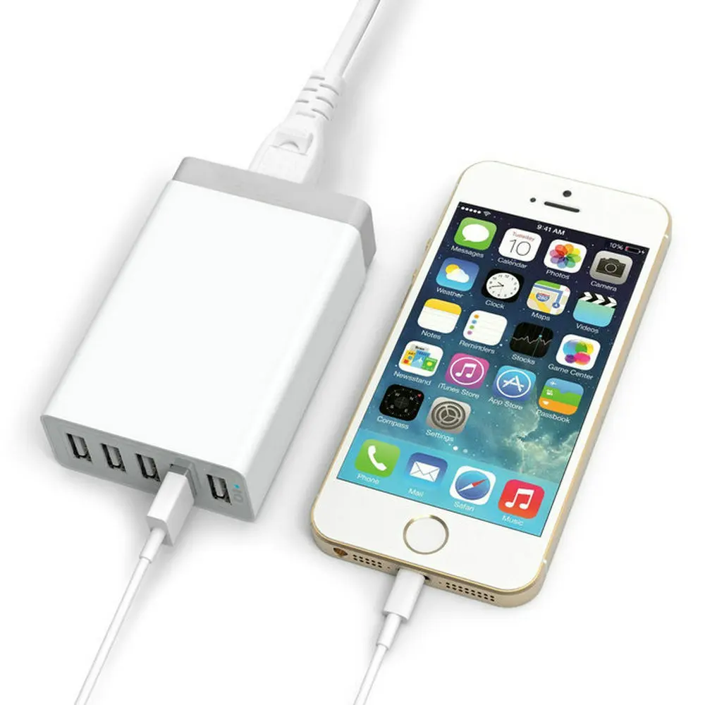 Новый 5 портов настенный USB Адаптер зарядного устройства для США E. U.
