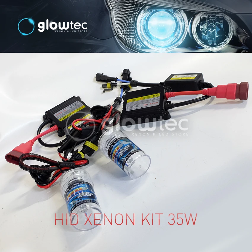 35 Вт DC Ксеноновые фары HID комплект тонкие балластные лампы H1 H3 H7 H8/9/11 9005 9006 все