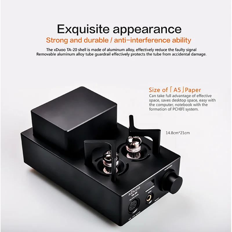 XDUOO TA 20 12AU7 HIFI аудио Высокая производительность сбалансированная труба усилитель