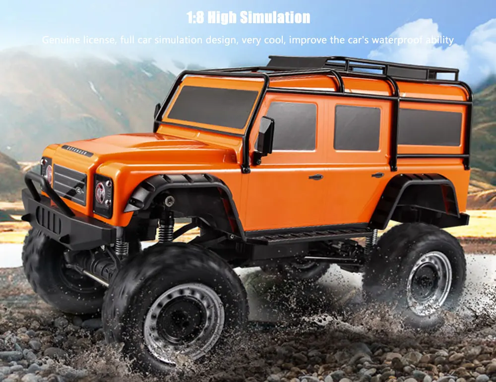 DOUBLEE E328-003 1:8 внедорожник RC грузовик RTF 2,4 ГГц 4WD независимая подвеска зеркало заднего вида ночник гусеничный автомобиль игрушки подарки