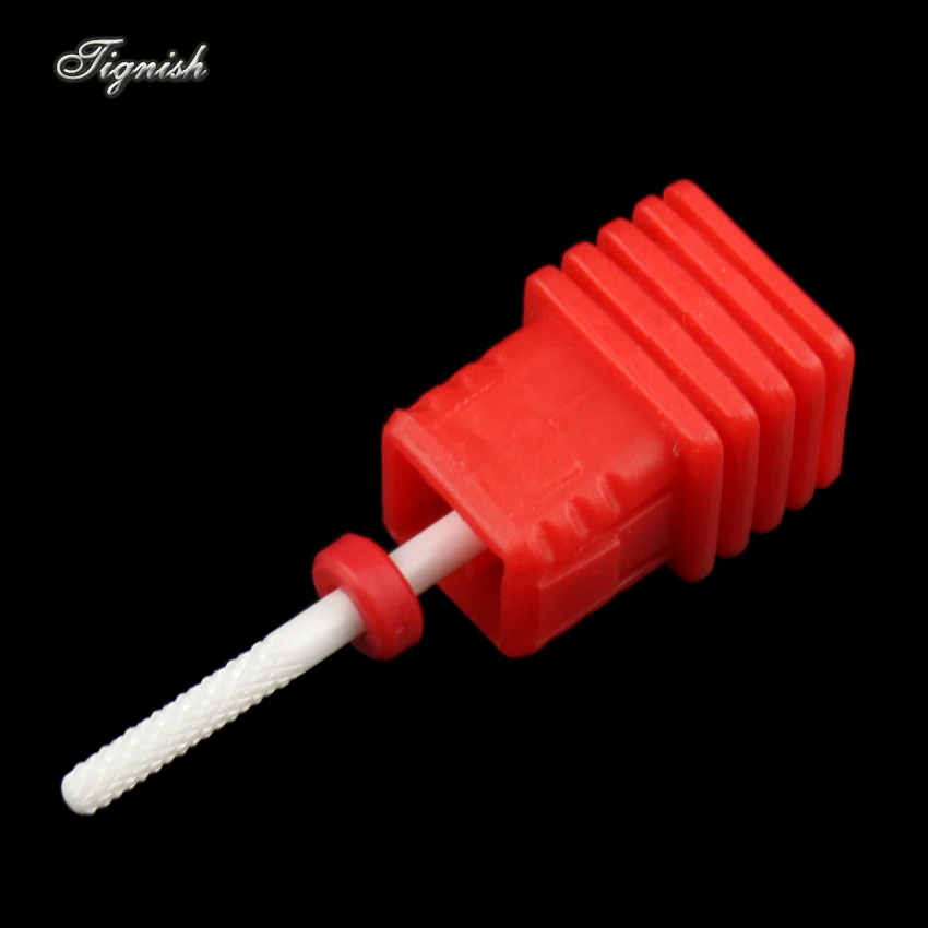 Tignish 1 шт. 3/32 ''керамический сверло для ногтей маленькая насадка Barrel Ball УФ гель