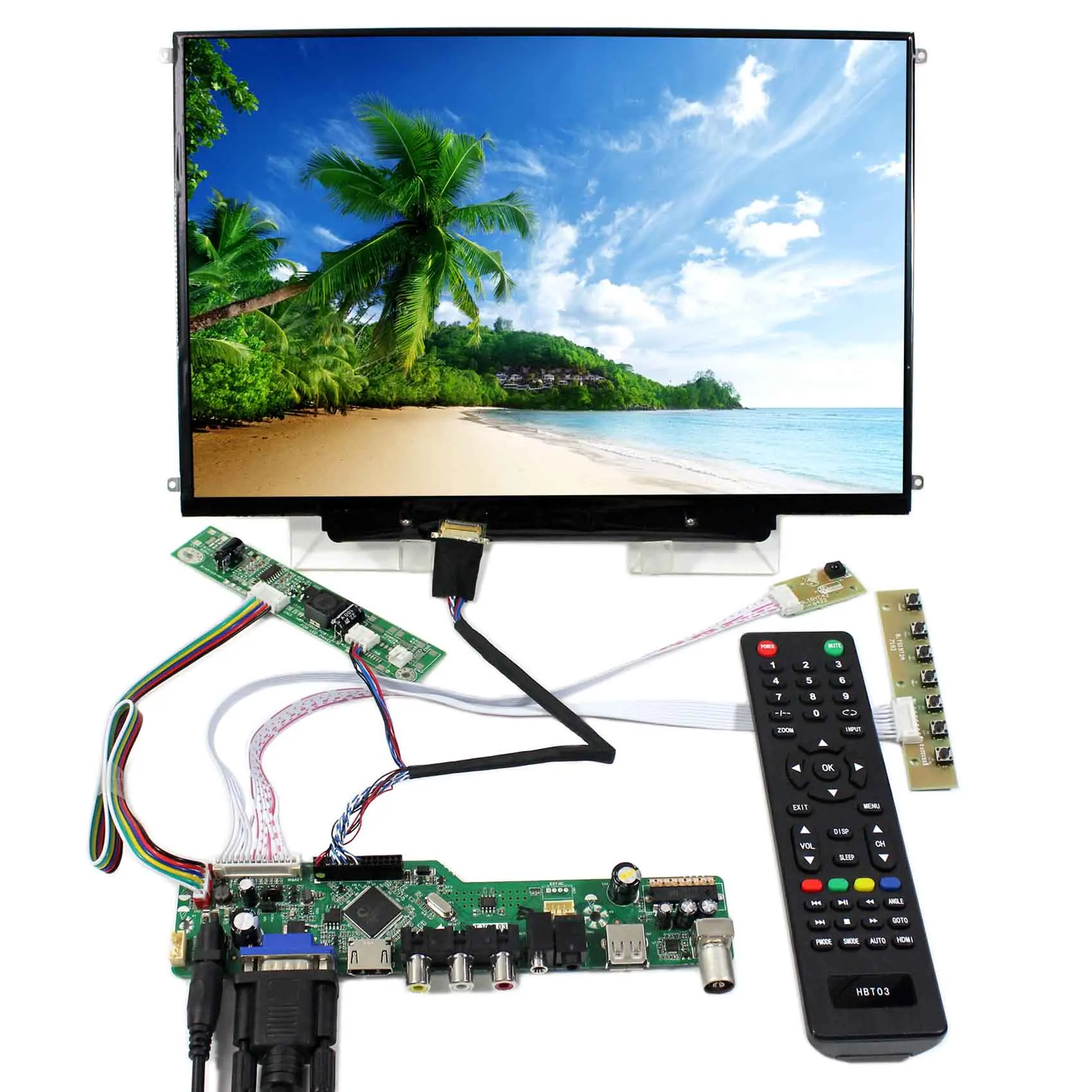 13 3 дюймовый 1280x800 B133EW07 N133IGE ЖК экран с тв H DMI VGA AV USB аудио контроллер плата