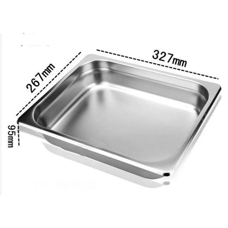 Металлический алюминиевый Bain Marie 7L Варенье Еда Пан буфет теплее вставки льда соус