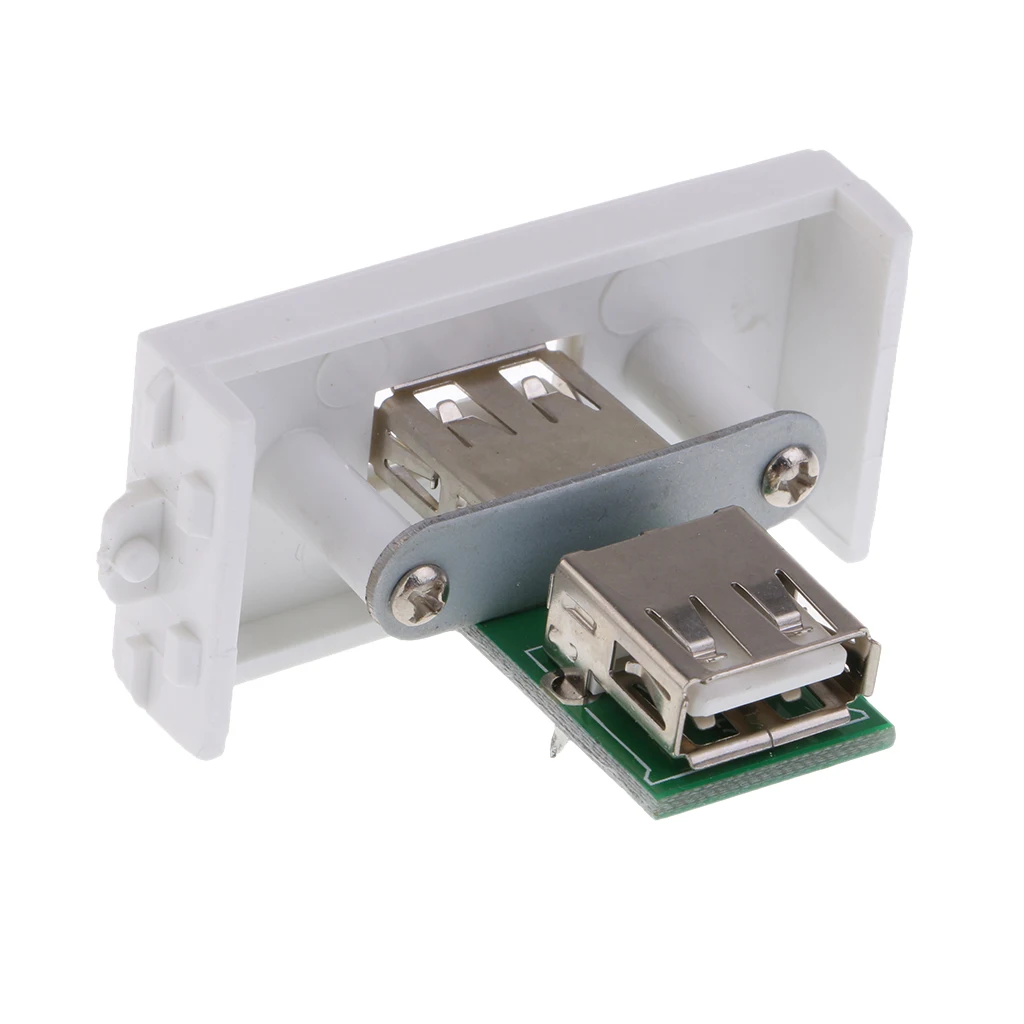 Durable USB Wall Socket Module Modular Wallplate with Frame Directly Plug | Обустройство дома