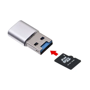 USB-адаптер 3,0, компактный портативный кардридер MICRO SDXC, USB, Кардридеры для планшетов, ПК, ноутбуков, настольных ПК
