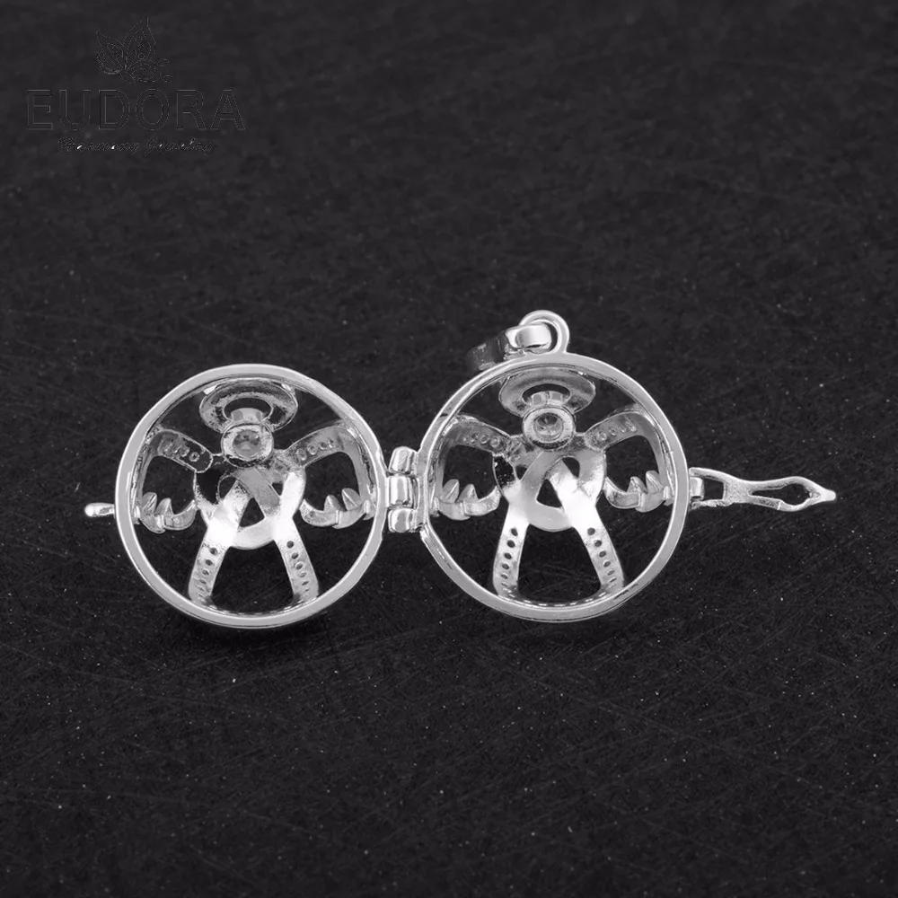 

5PC Wholesale Female Necklace Locket Cage Pendant Fit 18mm Inner Ball For Pregnancy Gift Or Aromatherapy Pendant Jewelry