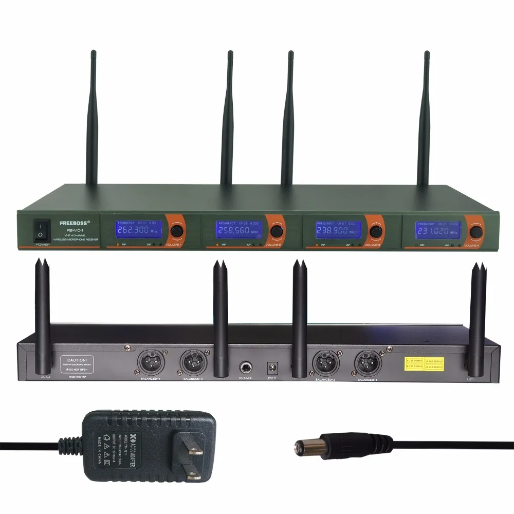 Профессиональные микрофоны FREEBOSS для караоке вечерние VHF KTV 2 портативных и