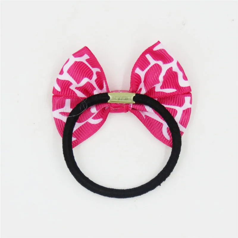 10PCS/LOT Novelty Wave Clip And Elastic Hair Bands Toys For Girls Handmade Ribbon Bow Scrunchy Kids Accessories Women |