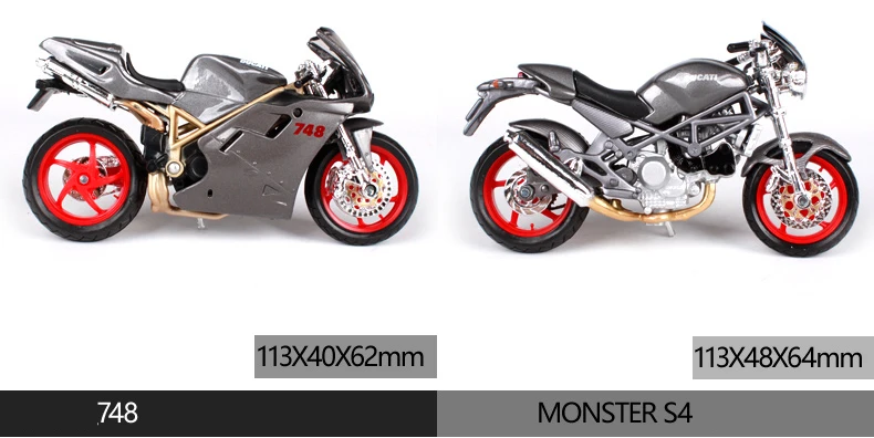 Maisto 1:18 Игрушечная модель мотоцикла Сплав мотоцикл монстр 696 1098S скремблер 1199 Panigale Multisttrada Коллекция игрушки для взрослых