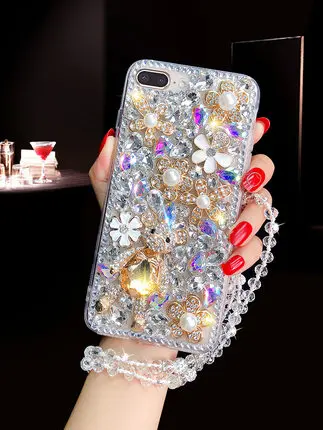 Роскошный Блестящий Мягкий чехол со стразами и милым медведем для Xiaomi mi 10 Pro 8 9 Lite