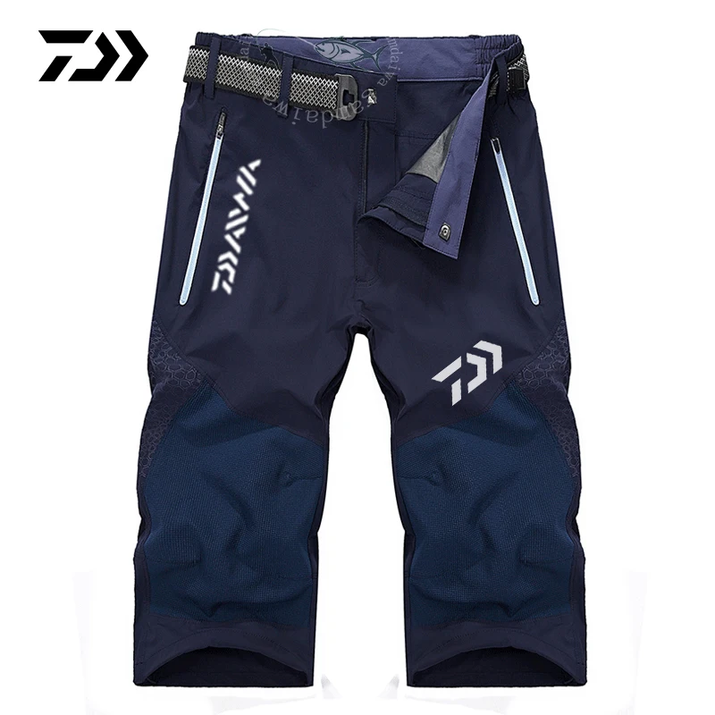 Летние шорты для рыбалки Daiwa, одежда для мужчин, уличные спортивные укороченные брюки, дышащие, nyton, быстросохнущие шорты для велоспорта, рыбалки