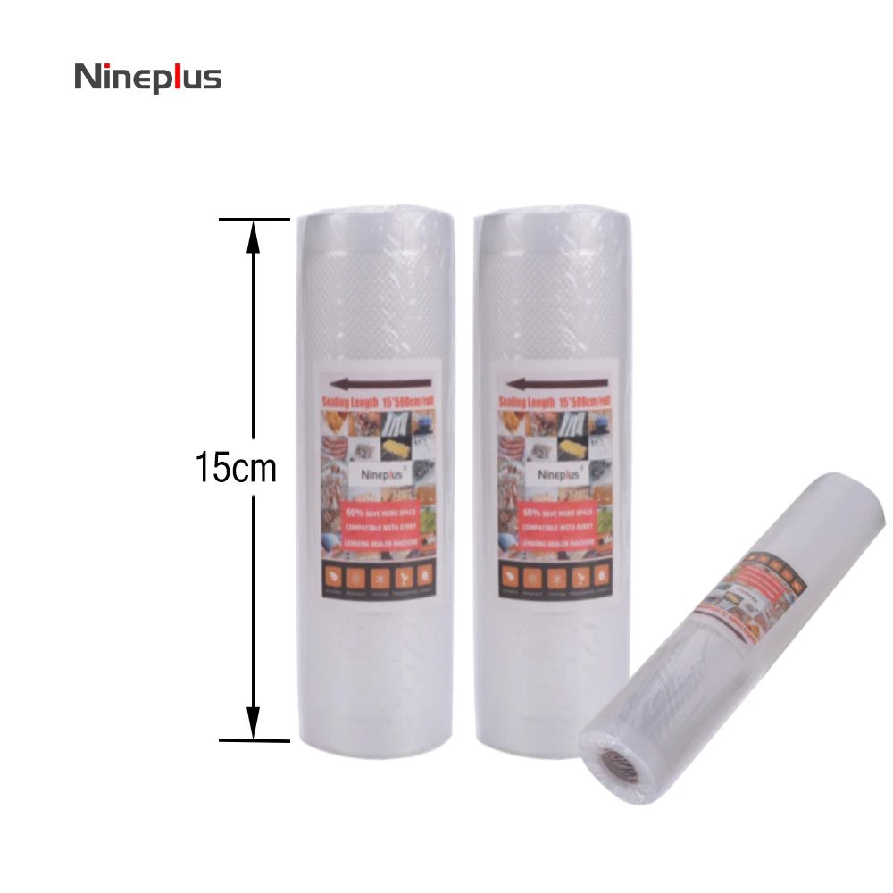 Пакеты для сохранения еды Nineplus 15 см x 500 см/рулон пакеты вакуумного упаковщика