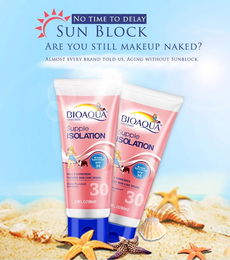 Bioaqua косметический лосьон для лица масло загара SPF 30 изоляция от УФ лучей
