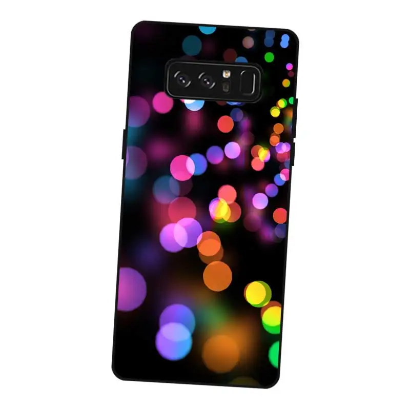 P170 Черный силиконовый чехол в горошек для samsung Galaxy Note 3 4 5 8 9 10 Plus M10 M20 |