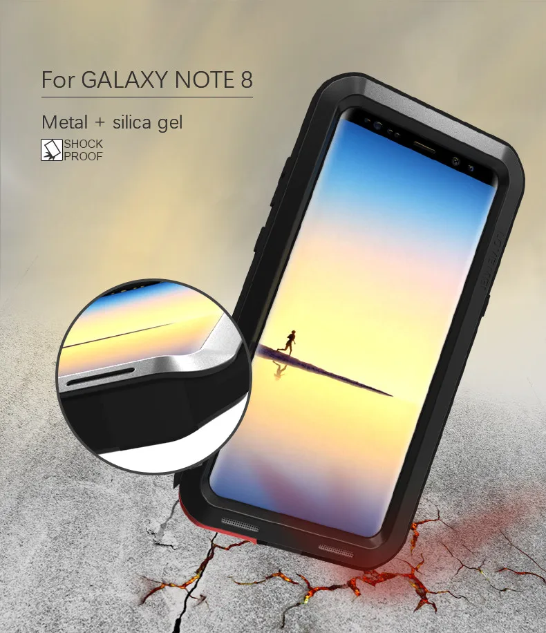 Водонепроницаемый металлический чехол LOVE MEI для SAMSUNG Galaxy S10 S8 S9 S20 Plus Note 10 9 8 A3 A5 2017 A6
