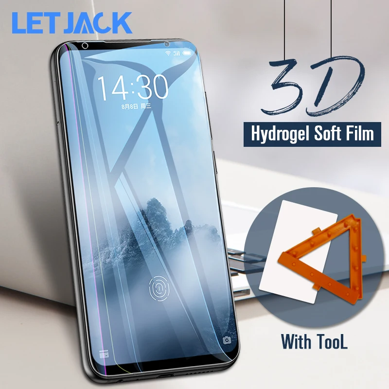 3D полностью Защитная мягкая Гидрогелевая пленка для Meizu 15 16 Plus, Защитная пленка для экрана для Meizu M15 Pro 6 7 Plus, не закаленное стекло