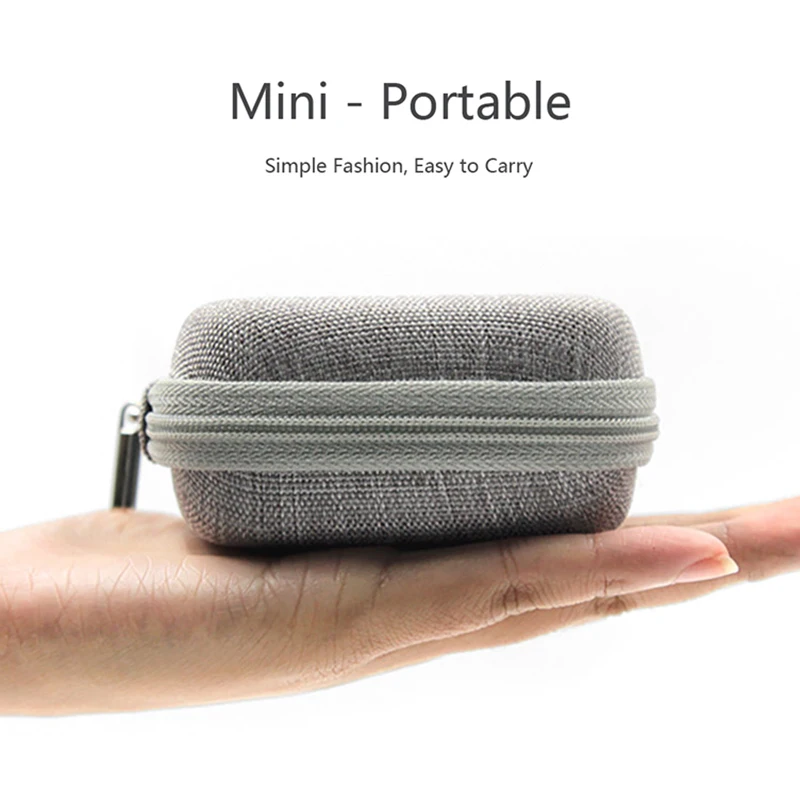 Earphone Accessories Case Bag Headphones Portable Storage Box | Электроника
