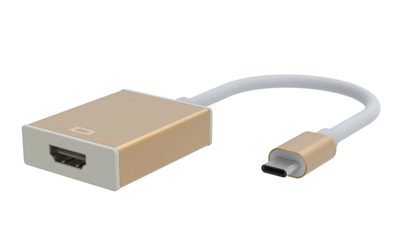 2017 Новый USB3.1 Type C к HDMI Кабель адаптер Золотой серебристый матовый корпус USB 1080P