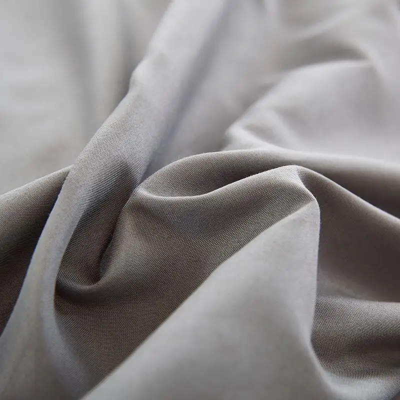 Домашний текстиль молочно-белый серый сплошной Цвет постельного белья 3/4 шт.