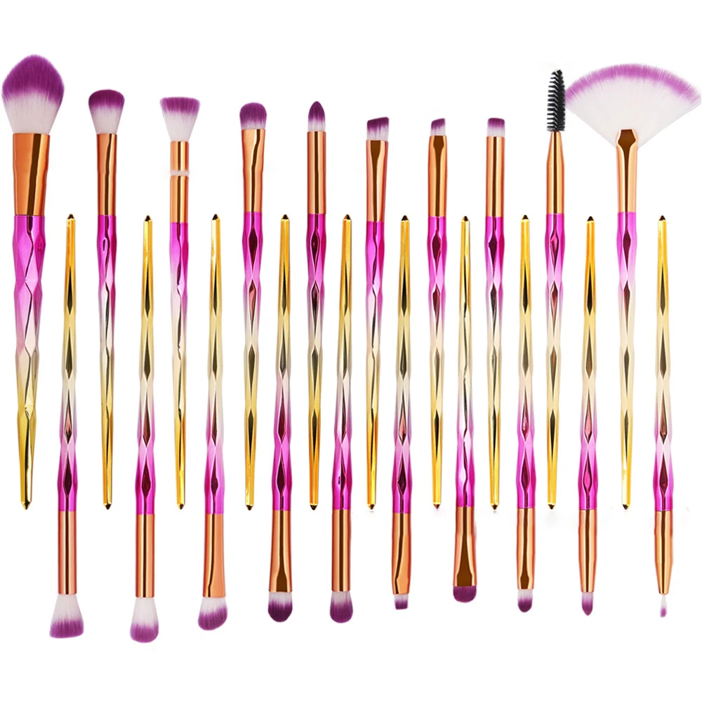 20 Pcs diamond handle eye makeup brush brushes make up set MA2003 | Красота и здоровье