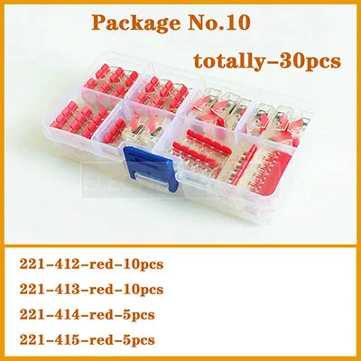 valued package No.10 Разъем провода 222 PCT-212 Универсальный компактный провод подключение 2 шпильки кабельный разъем Клеммный блок разъем терминал - Цвет: valued package No.10