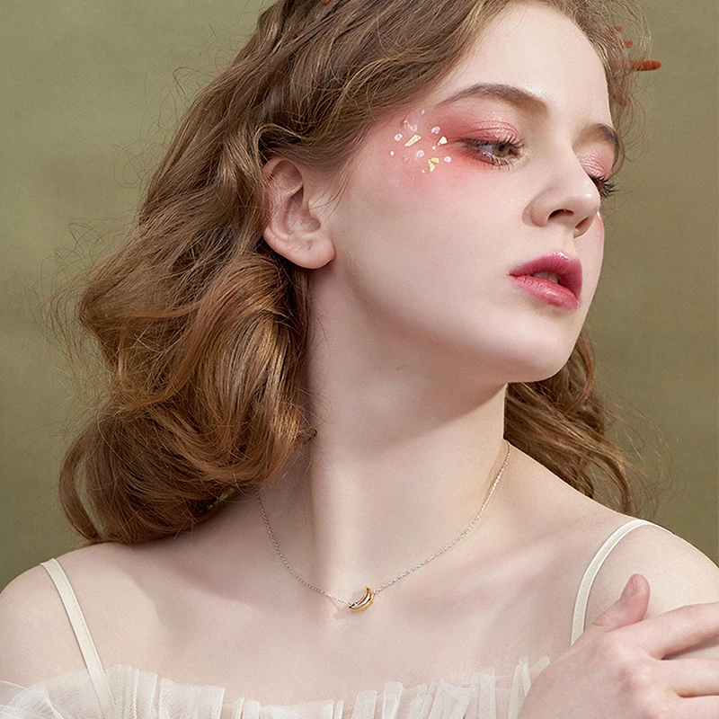 Весенний свет яркие звезды и луна дизайн кулон Настоящее серебро 925 проба