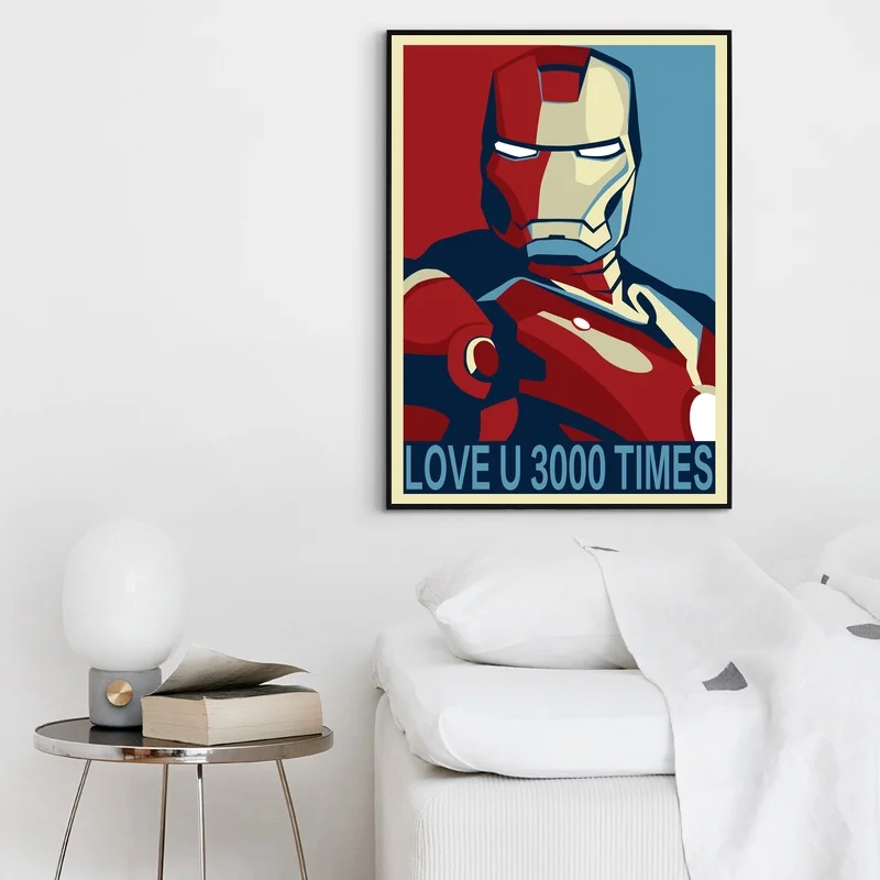 ЛЮБОВЬ u 3000 раз я Железный человек Морган Мстители: Endgame кино постер домашний