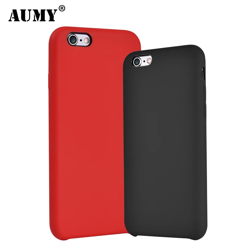 Aumy оригинальный для iPhone 6 чехол Cute кожи мягкого жидкого силикона S плюс роскошный