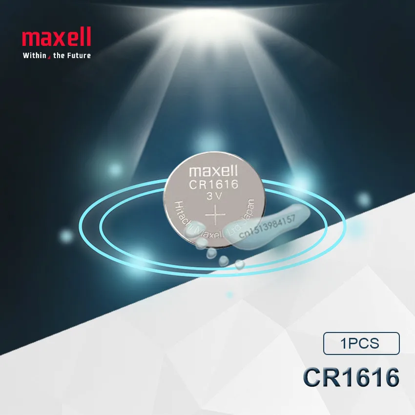 1 шт. Maxell 100% оригинальная CR1616 Кнопочная батарея для часов автомобильный пульт