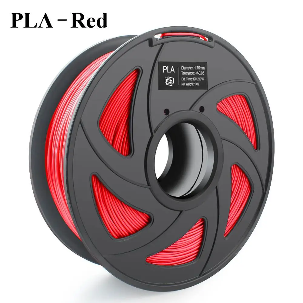 CREOZONE Высококачественная брендовая нить для 3d принтера 1,75 1 кг PLA ABS дерево TPU PetG PP PC Металлические Пластиковые Нити материалы для RepRap - Цвет: PLA Red