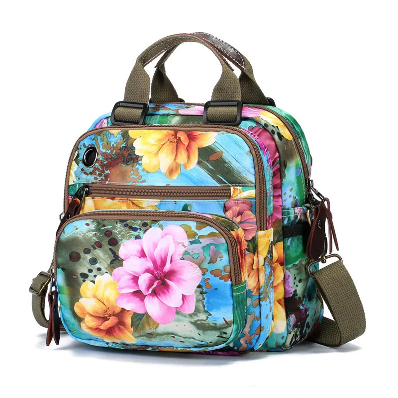 Blue Детские сумки для подгузников, водонепроницаемая сумка с принтом, Mochila, кожаная сумка для подгузников, большая вместительность, дорожная сумка для мамы и ребенка, рюкзак для плавания - Цвет: Blue