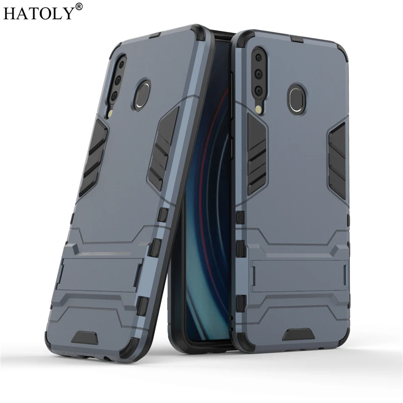Для Samsung Galaxy M30 Чехол резиновый робот Броня Корпус Жесткий ПК задняя крышка