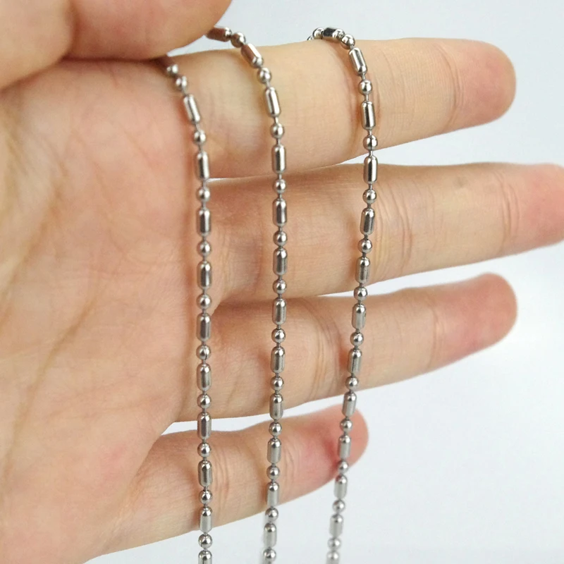 Женские и мужские цепочки цепочка 60 см серебристые ожерелья никогда не выцветают