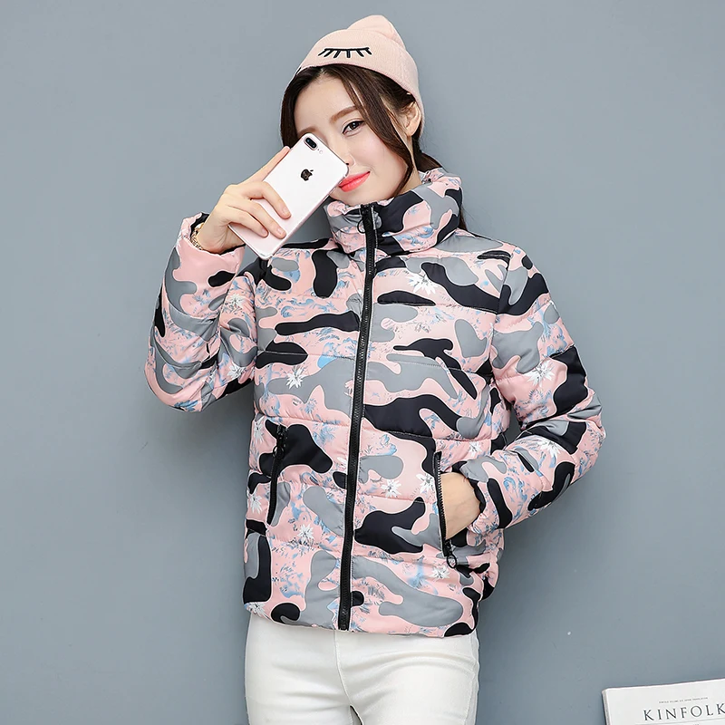 Женская камуфляжная куртка блузон зимнее пальто женские куртки и Manteau Veste Femme Manche